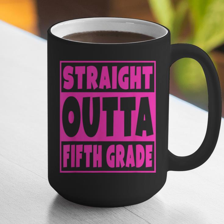 Straight Outta Fifth Grade Graduation Class Graphic Print Coffee Mug