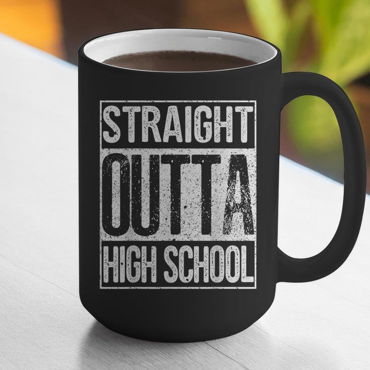 Straight Outta High School Shirt Graduation Idea Graphic Print Coffee Mug
