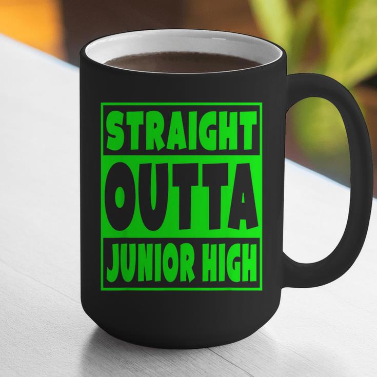 Straight Outta Junior High School Graduation T-Shirt Graphic Print Coffee Mug