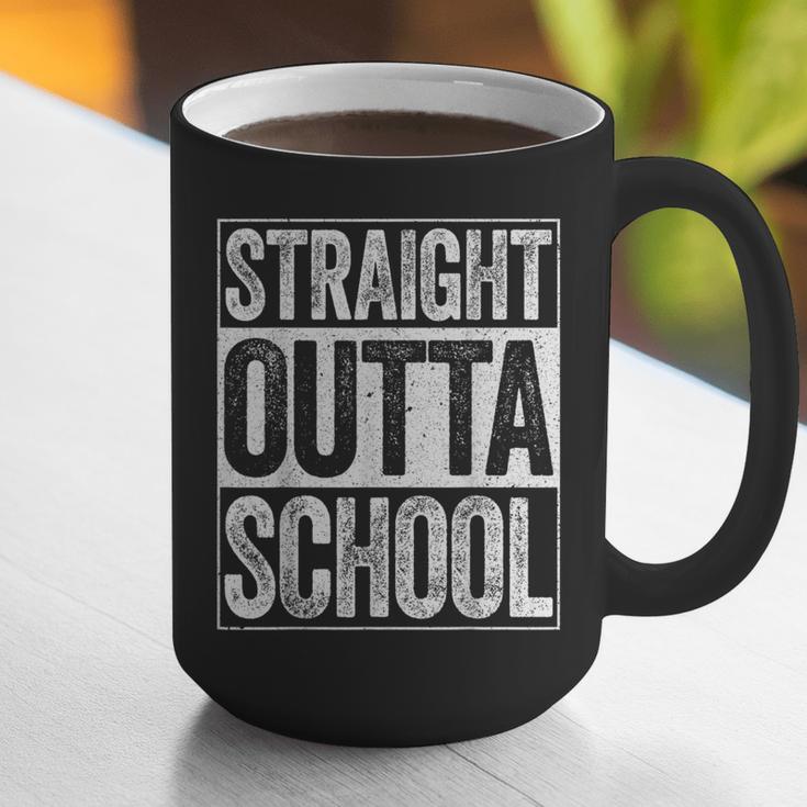 Straight Outta School Shirt Boy Girl Graduation Graphic Print Coffee Mug