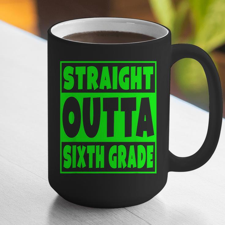 Straight Outta Sixth Grade Graduation Class Graphic Print Coffee Mug