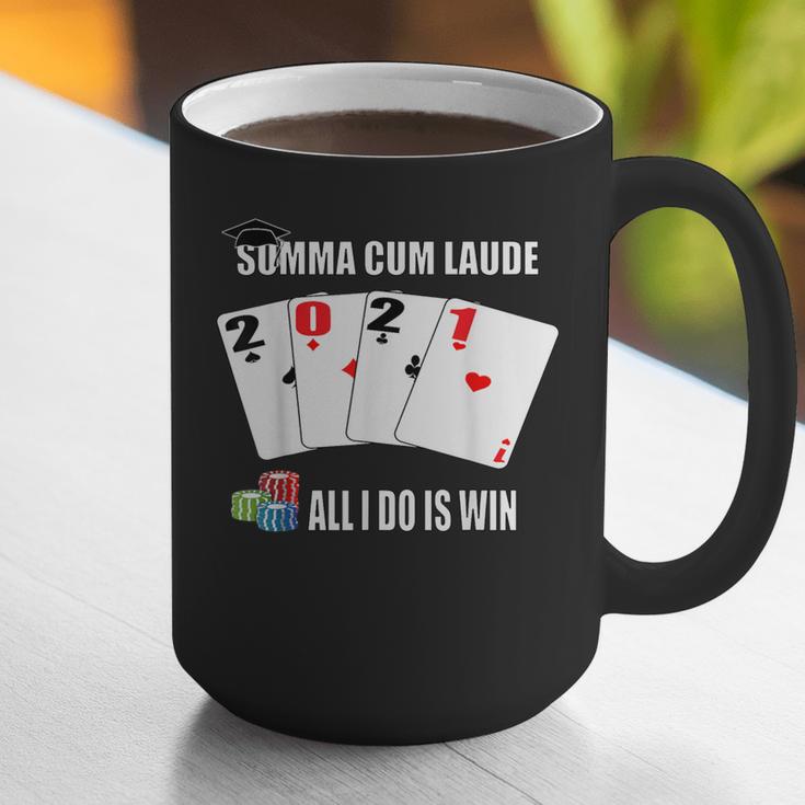 Summa Cum Laude Class Of 2021 Graduate Win Senior Graduation Graphic Print Coffee Mug