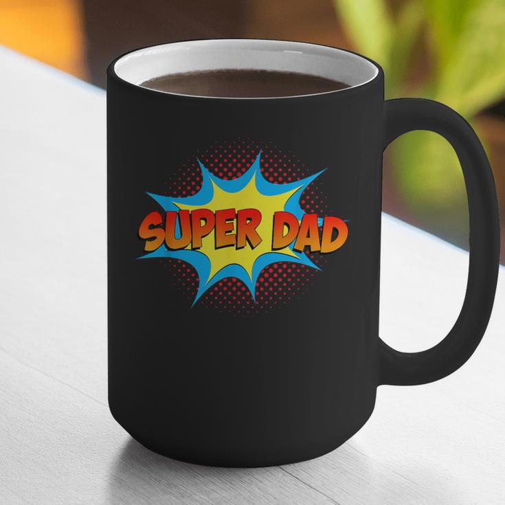 Super Dad Family Matching Superhero Comics Set Fathers Day Graphic Print Coffee Mug