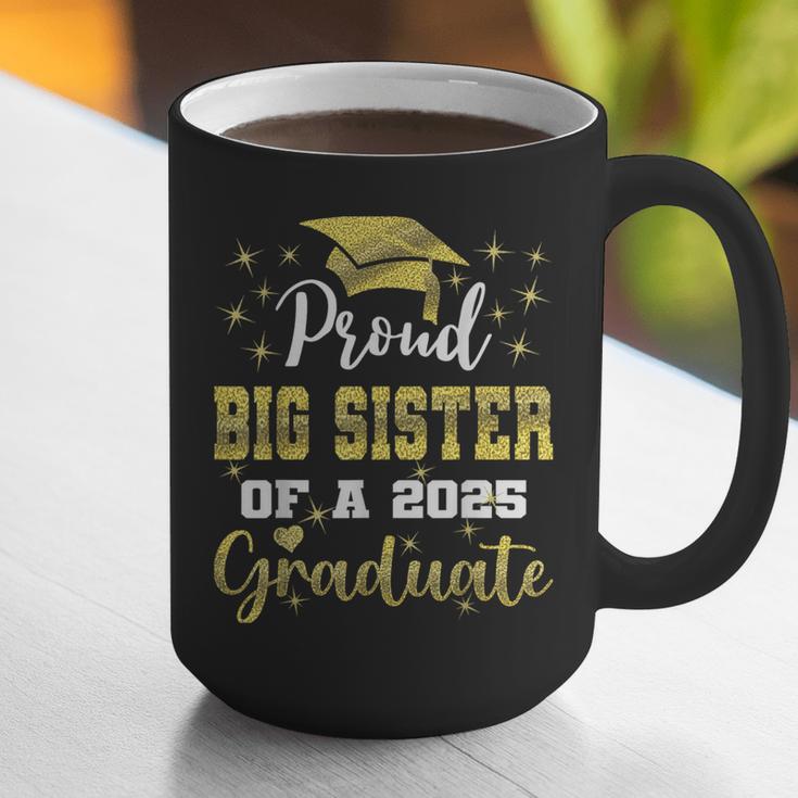 Super Proud Big Sister Of 2025 Graduate Graduation Family Graphic Print Coffee Mug