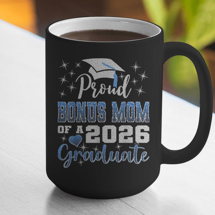 Super Proud Bonus Mom Of 2026 Graduate Graduation Family Graphic Print Coffee Mug