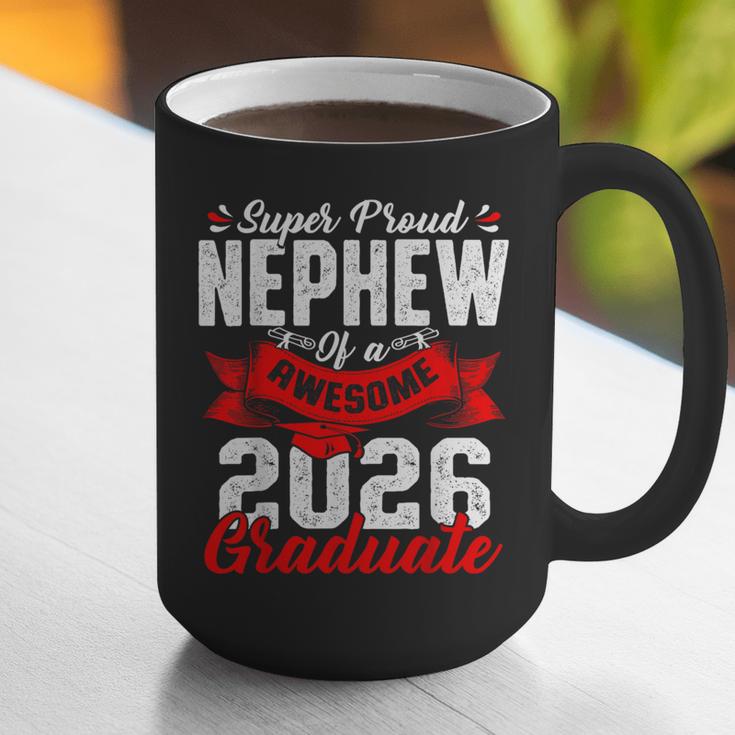 Super Proud Nephew Of a 2026 Graduate 26 Graduation Graphic Print Coffee Mug