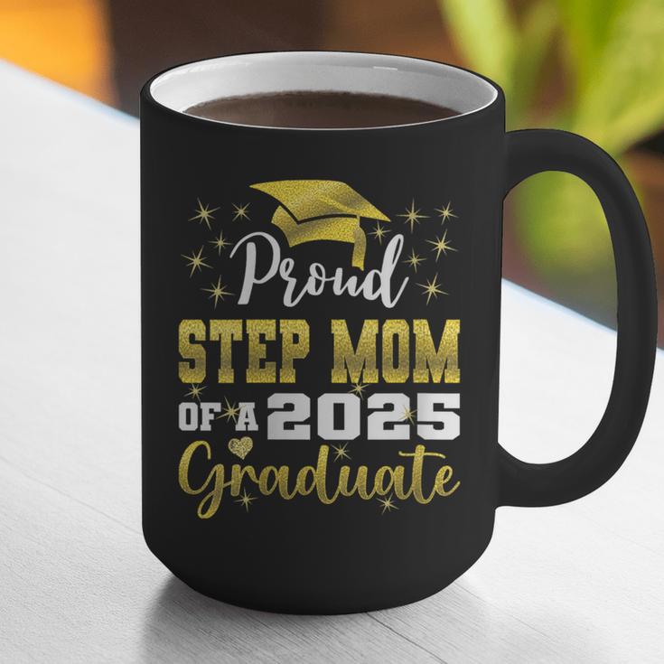 Super Proud Step Mom Of 2025 Graduate Graduation Family Graphic Print Coffee Mug