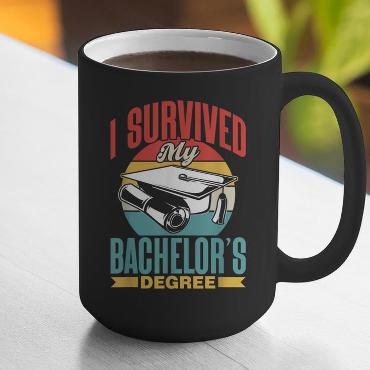 I Survived My Bachelor's Degree Party Bachelor Graduation Graphic Print Coffee Mug