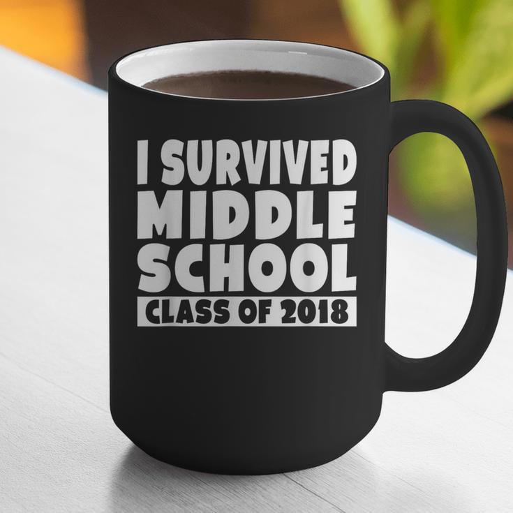 I Survived Middle School Class Of 2018 Graduation Graphic Print Coffee Mug