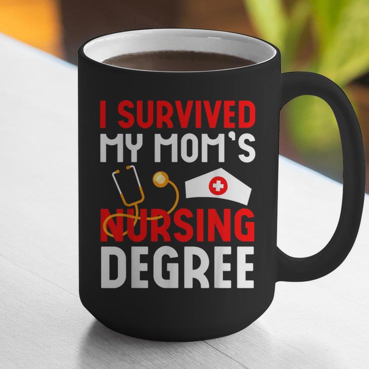 I Survived My Mom's Nursing Degree Graduation Day 2026 Graphic Print Coffee Mug