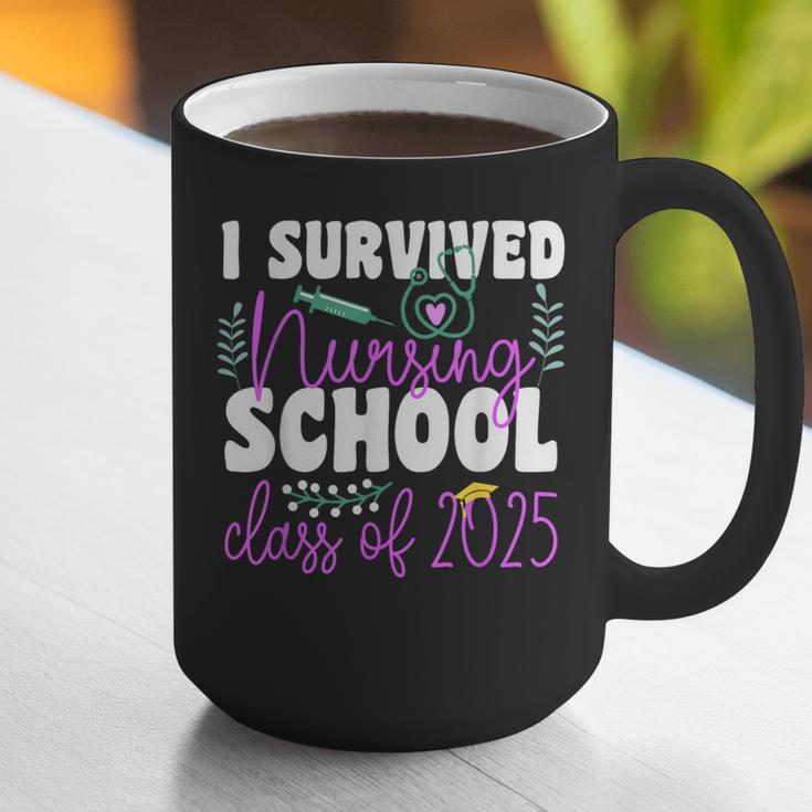 I Survived Nursing School Class Of 2025 New Nurse Graduation Graphic Print Coffee Mug