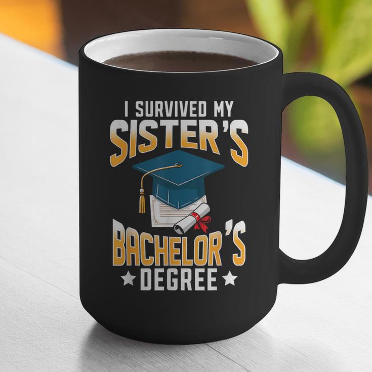 i Survived My Sisters Bachelor's Degree Graduation Gifts Graphic Print Coffee Mug
