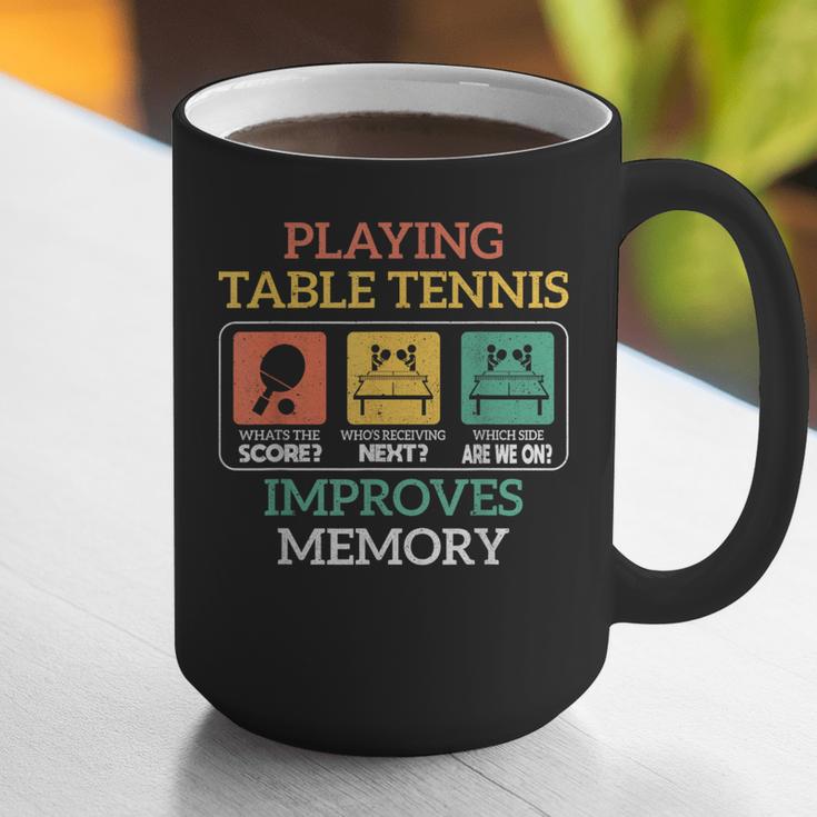 Table Tennis Impoves Memory Funny Ping Pong Graphic Print Coffee Mug