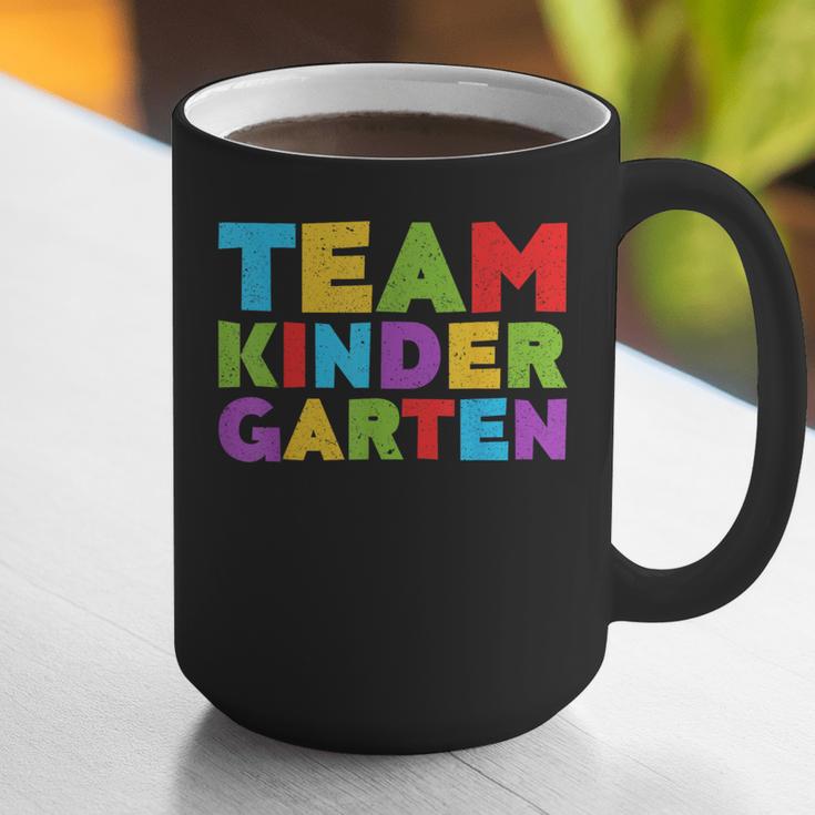 Team Kindergarten Shirt Teacher Back To School Graduation Men Women Girls Kids Graphic Print Coffee Mug