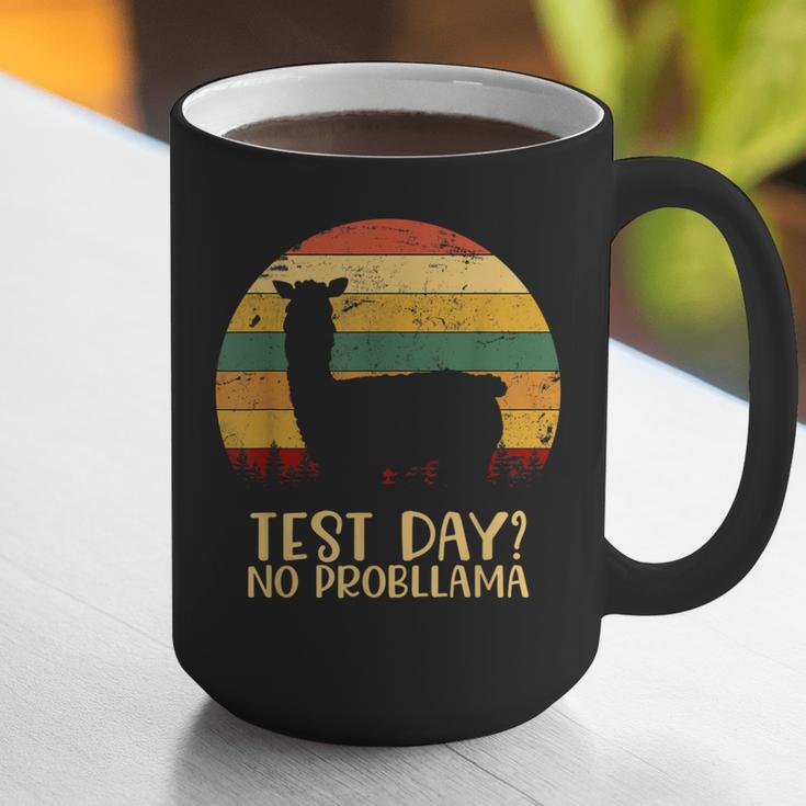 Test Day No Probllama Silhouette Teacher Student Graduation Graphic Print Coffee Mug