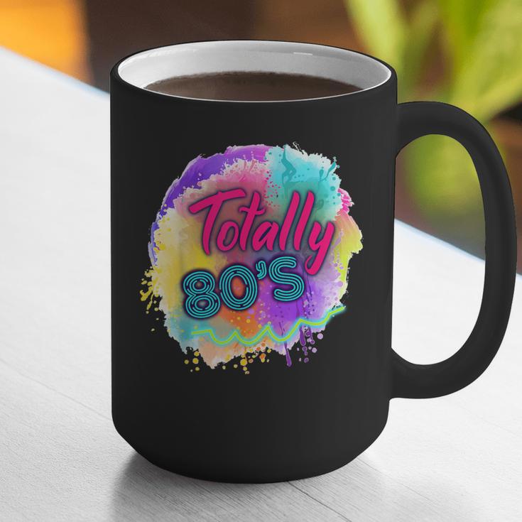 Totally 80's Tie Dye Retro Vibes 1980s Style Nostalgia Graphic Print Coffee Mug