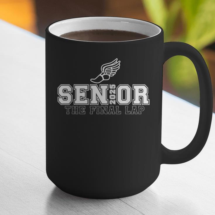 Track & Field Senior 2025 Graduation Year The Final Lap Graphic Print Coffee Mug