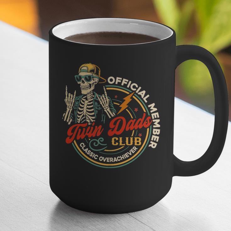 Twin Dad Club Dad Of Twins Skeleton Father's Day Graphic Print Coffee Mug