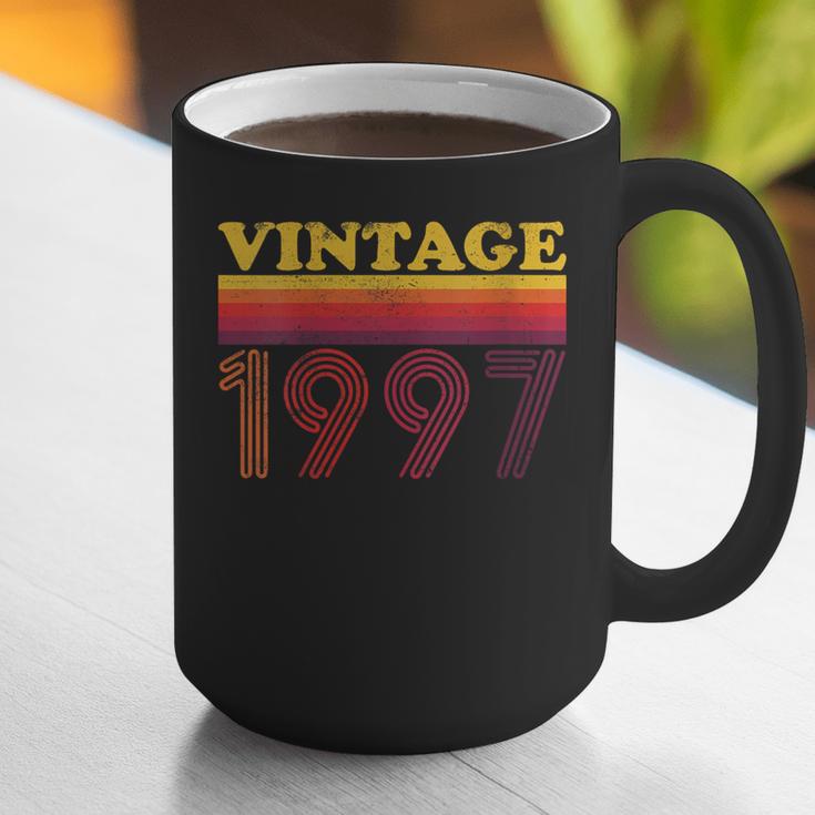 Vintage 1997 Retro Style 90's Born Nostalgia Vibes Birthday Graphic Print Coffee Mug