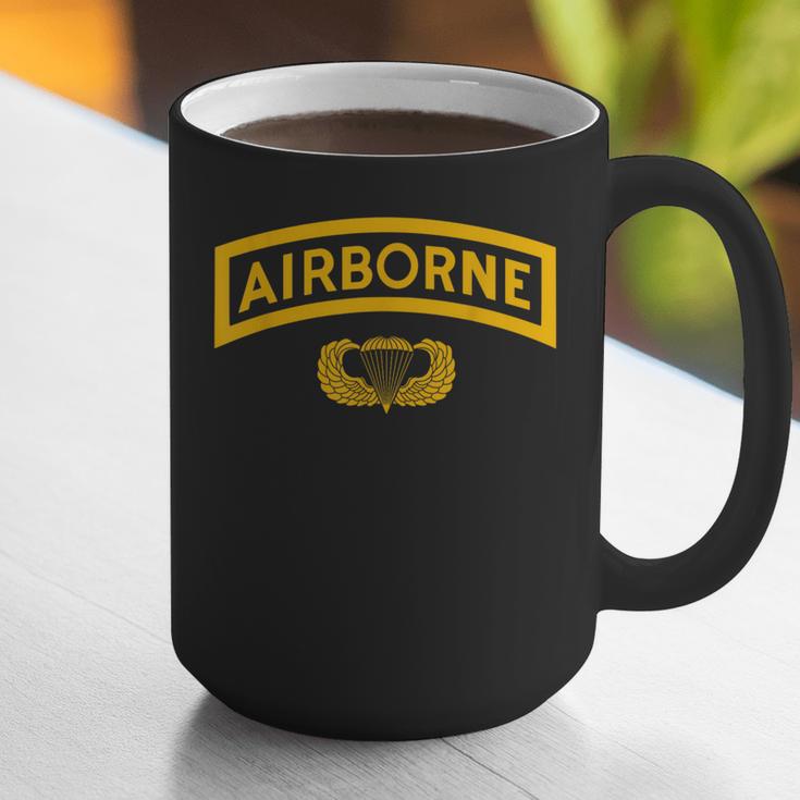 Vintage Airborne Veteran Paratrooper For Men Dad T-Shirt Graphic Print Coffee Mug