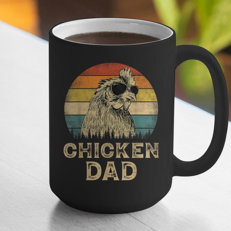 Vintage Chicken Dad Chicken Lovers Daddy Father's Day Graphic Print Coffee Mug