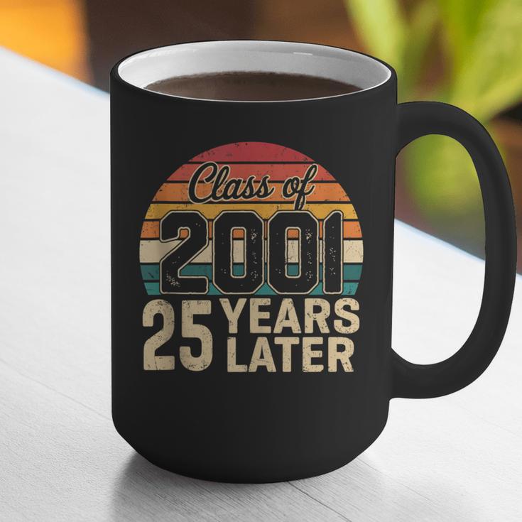 Vintage Class Of 2001 25 Years Later Reunion 25th Graduation Graphic Print Coffee Mug