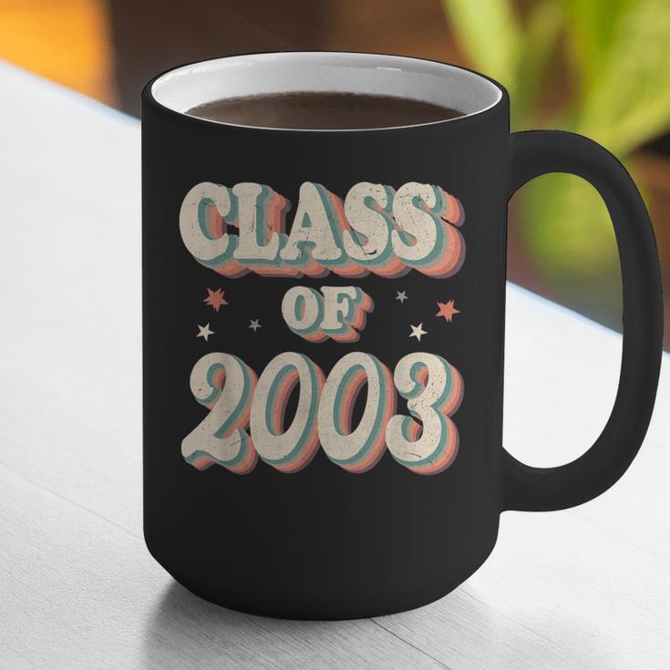 Vintage Class Of 2003 03 High School Graduation Graphic Print Coffee Mug