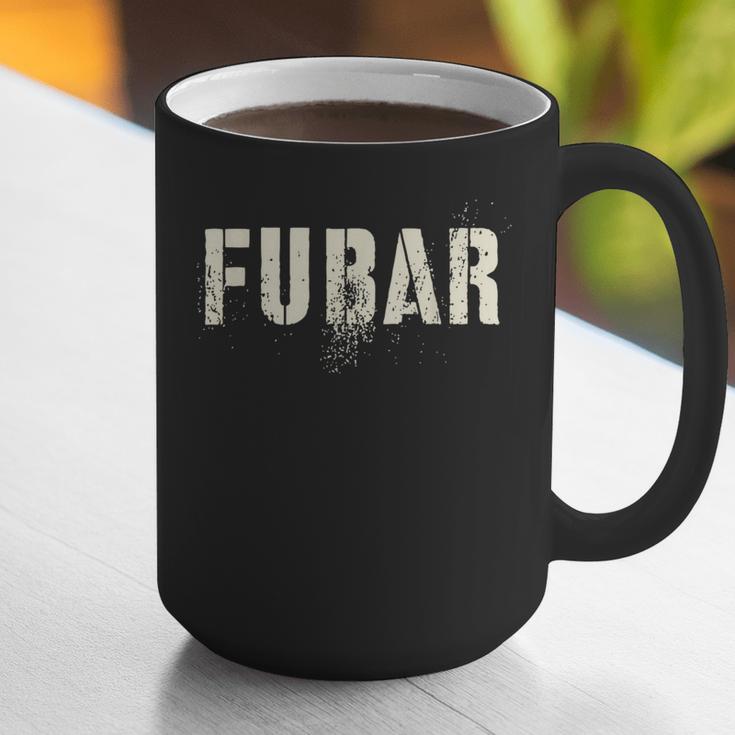 Vintage FUBAR Soldier Military Officer Vet Dad Soup Sandwich Graphic Print Coffee Mug