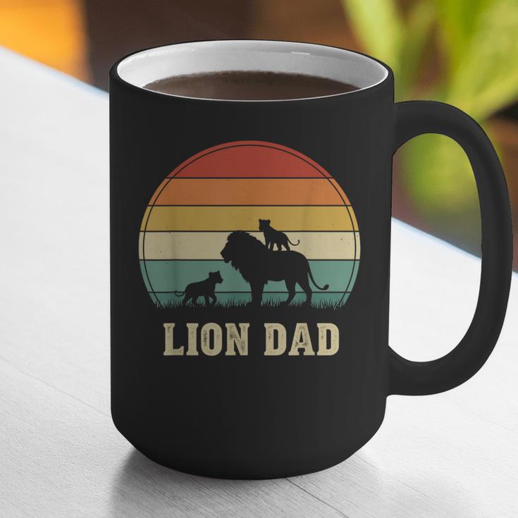 Vintage Lion Dad Father Grandpa Father's Day Graphic Print Coffee Mug