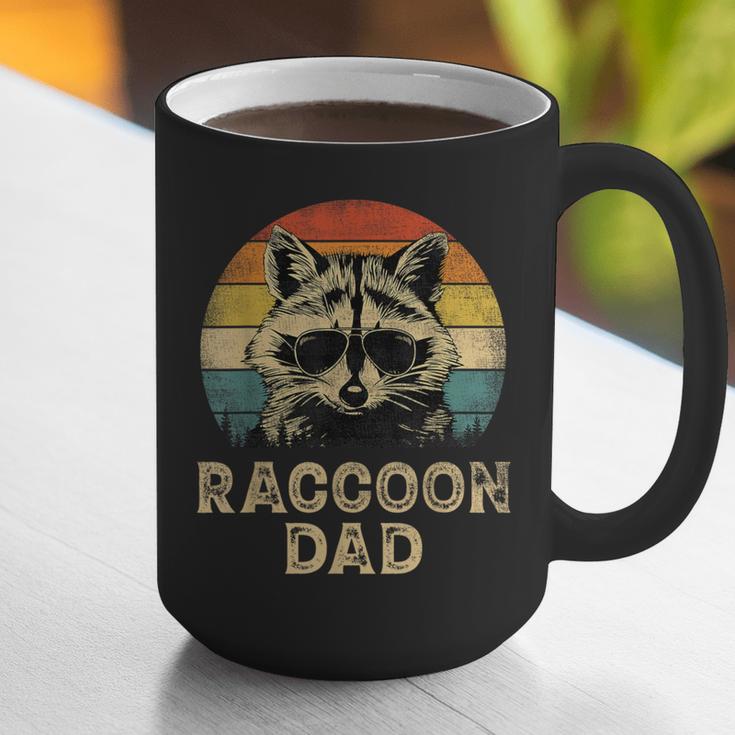 Vintage Raccoon Dad Raccoon Lovers Daddy Father's Day Graphic Print Coffee Mug