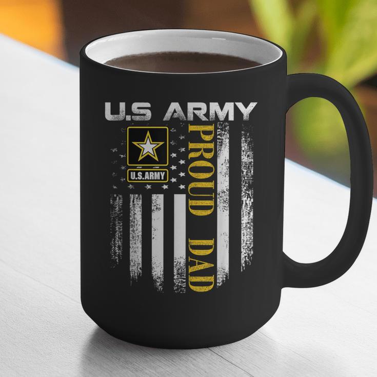 Vintage US Army Proud Dad With American Flag Graphic Print Coffee Mug Vintage US Army Proud Dad With American Flag Graphic Print Coffee Mug
