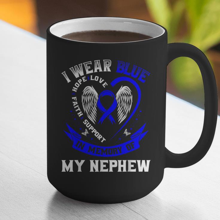Wear Blue In Memory Of Nephew Colon Cancer Awareness Shirts Graphic Print Coffee Mug Wear Blue In Memory Of Nephew Colon Cancer Awareness Shirts Graphic Print Coffee Mug