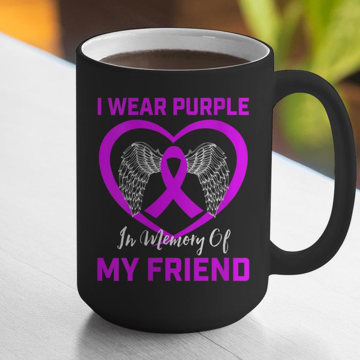 I Wear Purple In Memory Of Friend Alzheimers Heart Graphic Graphic Print Coffee Mug I Wear Purple In Memory Of Friend Alzheimers Heart Graphic Graphic Print Coffee Mug
