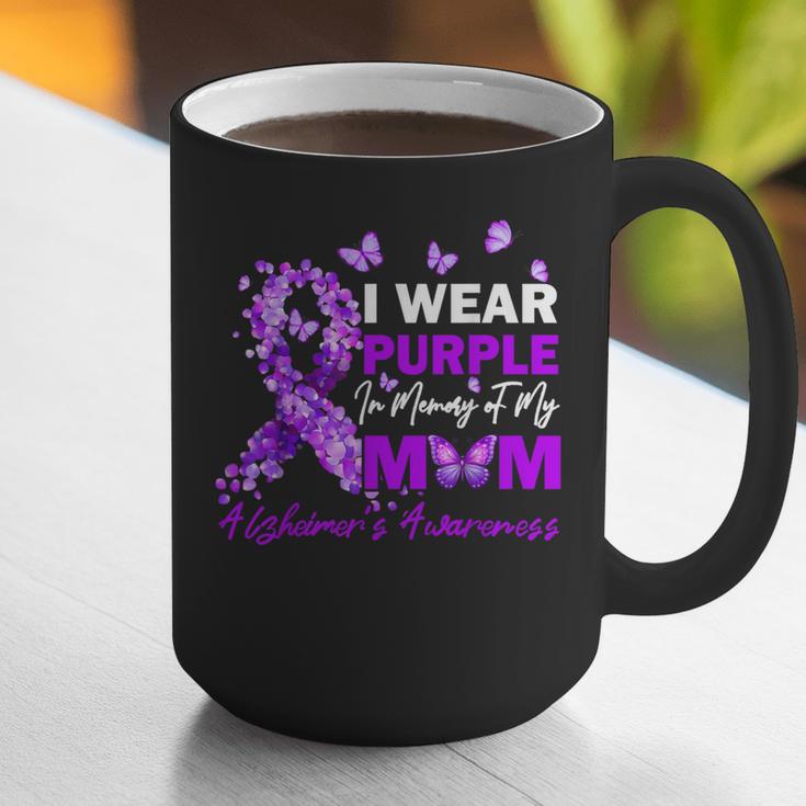 I Wear Purple In Memory Of My Mom Alzheimers Awareness Graphic Print Coffee Mug I Wear Purple In Memory Of My Mom Alzheimers Awareness Graphic Print Coffee Mug
