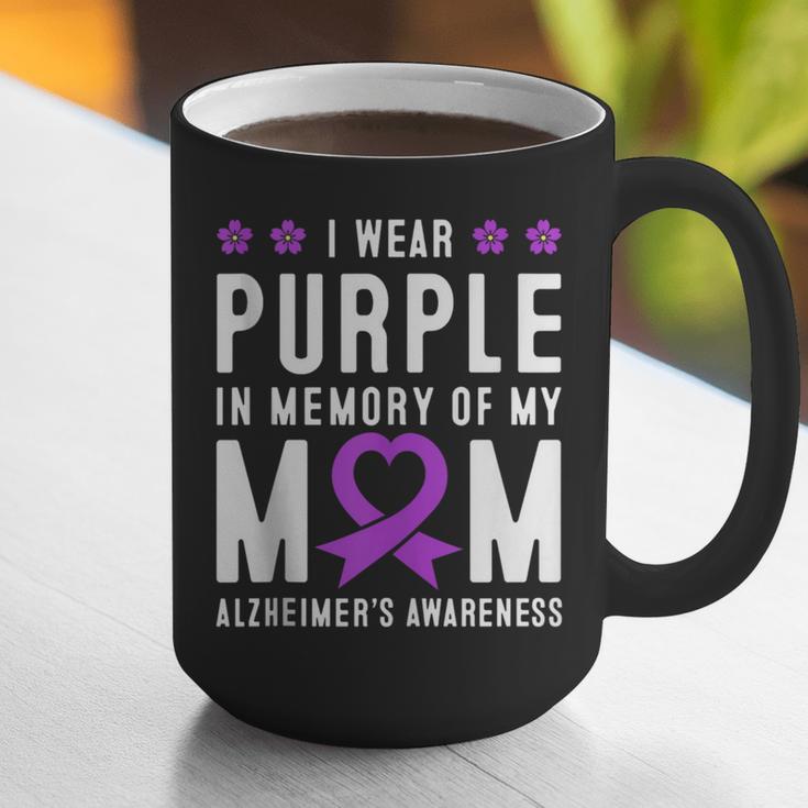 I Wear Purple In Memory Of My Mom Alzheimer's Awareness Day Graphic Print Coffee Mug I Wear Purple In Memory Of My Mom Alzheimer's Awareness Day Graphic Print Coffee Mug
