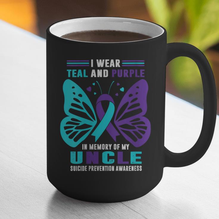 I Wear Teal And Purple In Memory Of My Uncle Graphic Print Coffee Mug