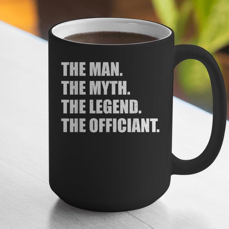 Wedding Officiant Art For Men Dad Ordained Minister Graphic Print Coffee Mug
