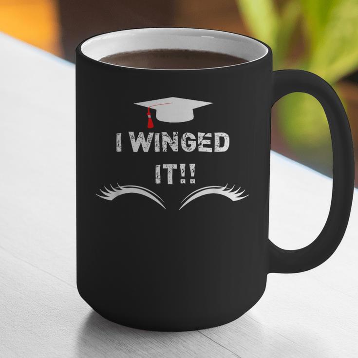 I Winged It Cosmetology Graduation Graphic Print Coffee Mug