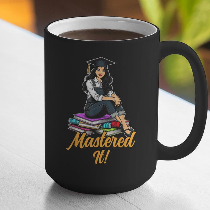 Women Mastered It Girl Master Degree Graduation Graduate Graphic Print Coffee Mug