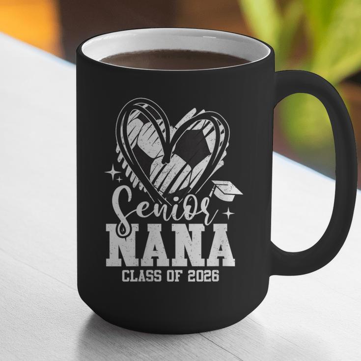 Women's Senior Nana Class Of 2026 Soccer Graduation Heart Graphic Print Coffee Mug