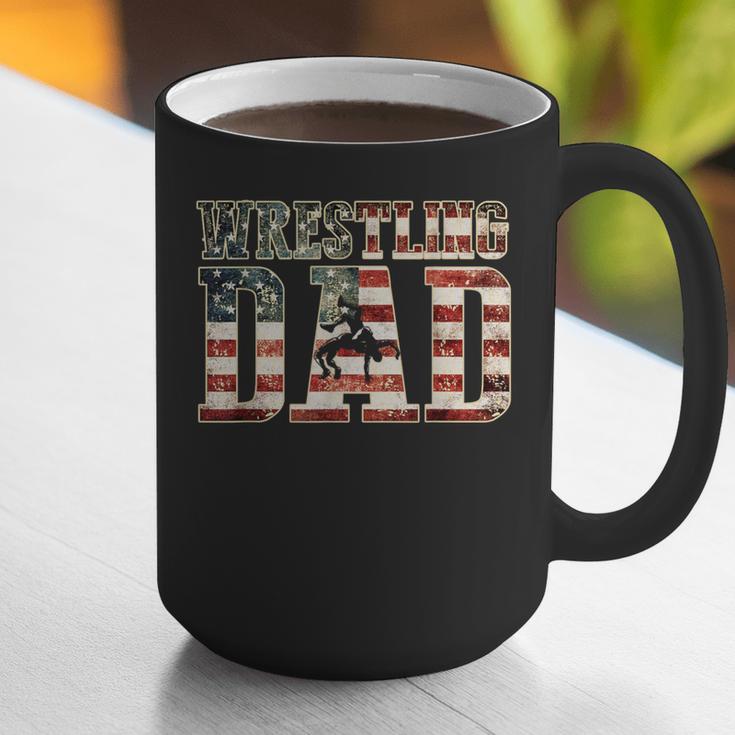 Wrestling Dad American Flag Matching For Dads Of Wrestlers Graphic Print Coffee Mug Wrestling Dad American Flag Matching For Dads Of Wrestlers Graphic Print Coffee Mug