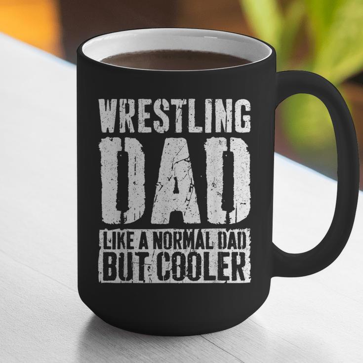 Wrestling Dad Shirt Men Fathers Day Wrestling Dad Graphic Print Coffee Mug