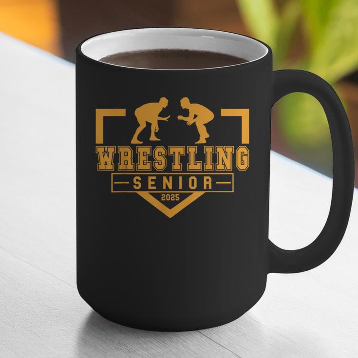 Wrestling Senior Night Wrestling Senior 2025 Graduation 17 Graphic Print Coffee Mug