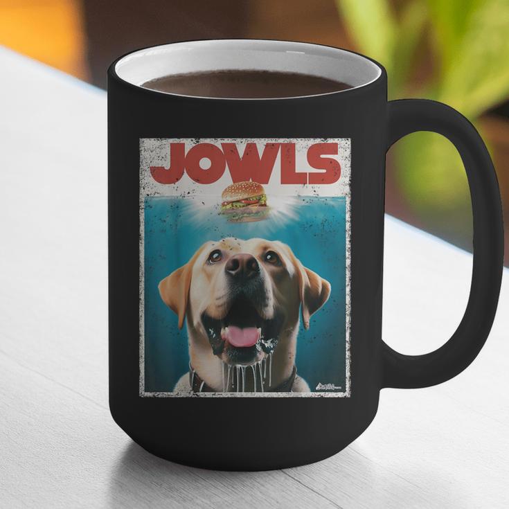 Yellow Lab Jowls Top Labrador Retriever Dog Mom Dad Graphic Print Coffee Mug