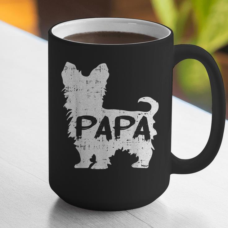 Yorkshire Terrier Papa Dog Puppy Doggie Pet Lover Yorkie Dad Graphic Print Coffee Mug