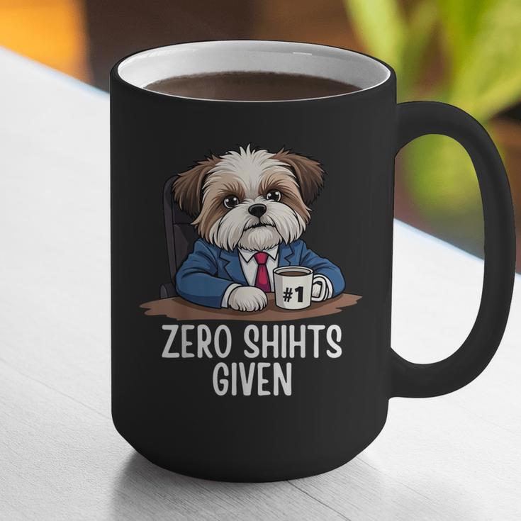 Zero Shihts Given Shih Tzu Dad Shih Tzu Mom Shih Tzu Graphic Print Coffee Mug