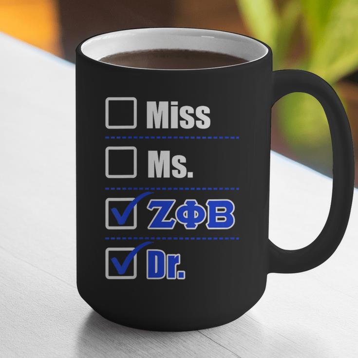 Zeta Phi Beta Doctor Graduation Zeta Phi Beta HBCU Doctor Graphic Print Coffee Mug