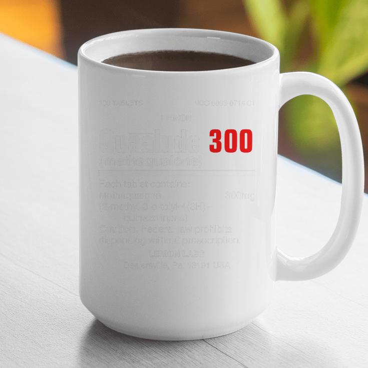 1970's Lemon Labs Quaalude 300 Label Reproduction Nostalgia Premium Tri-Blend Graphic Print Coffee Mug