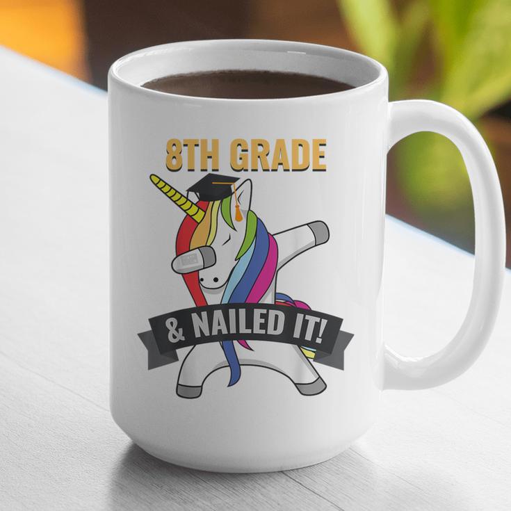 8TH GRADE NAILED IT UNICORN DABBING GRADUATION T-SHIRT Graphic Print Coffee Mug