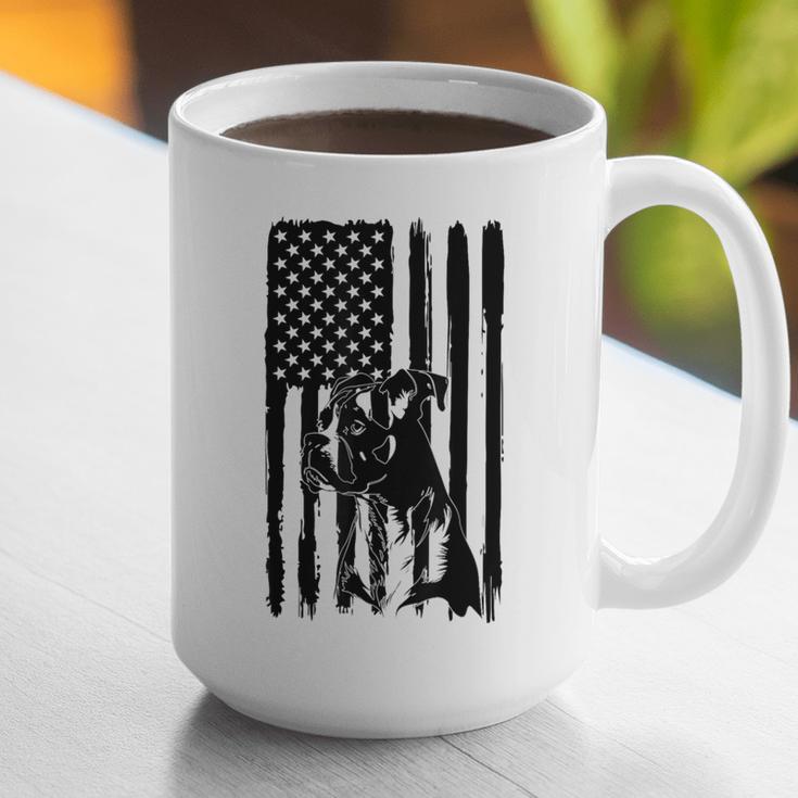 American Flag USA Patriot Boxer Dog Dad Graphic Print Coffee Mug American Flag USA Patriot Boxer Dog Dad Graphic Print Coffee Mug